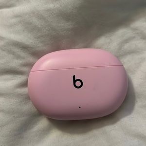 Pink and purple beats earbuds